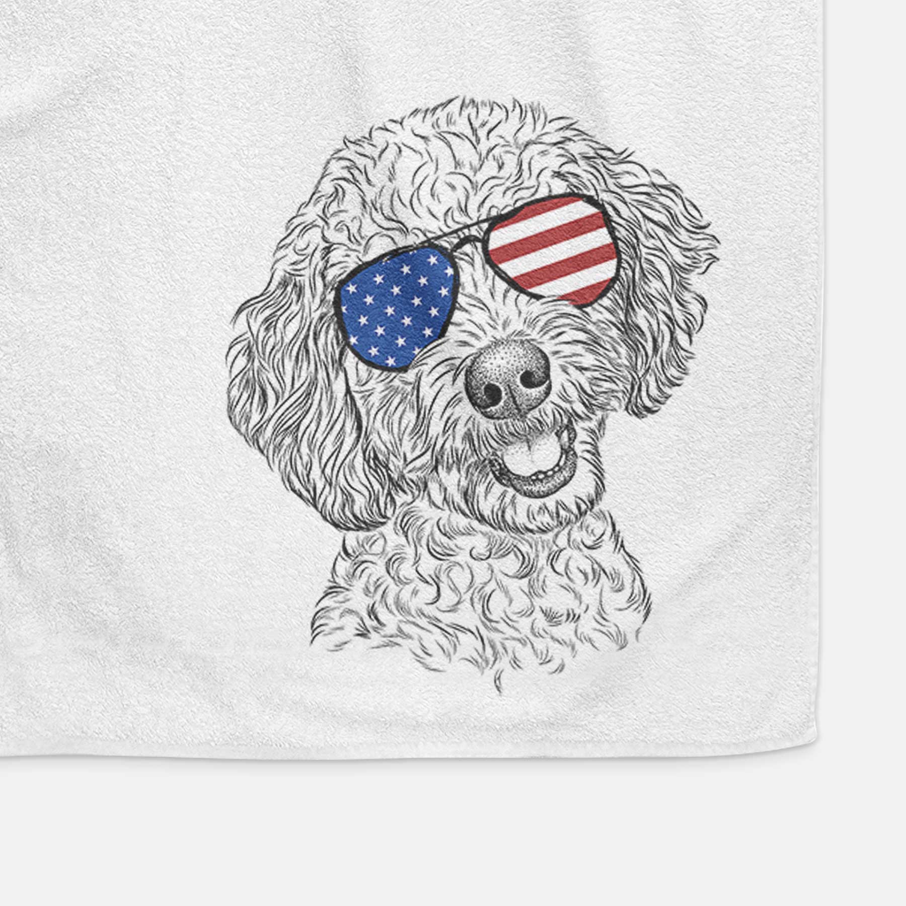 Gizmo the Goldendoodle Decorative Hand Towel