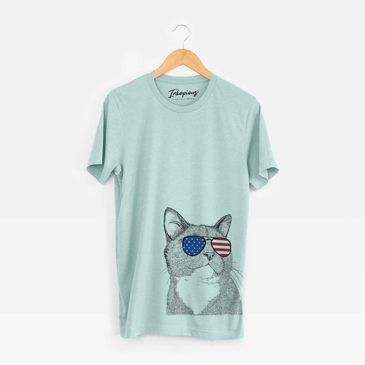 USA Gizmo the Grey Cat - Unisex Crewneck
