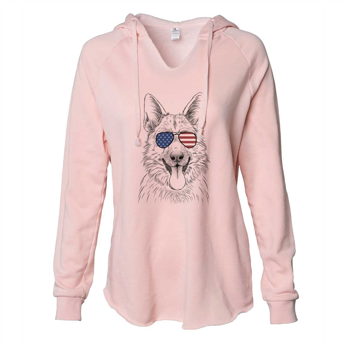 USA Grace the German Shepherd - Cali Wave Hooded Sweatshirt