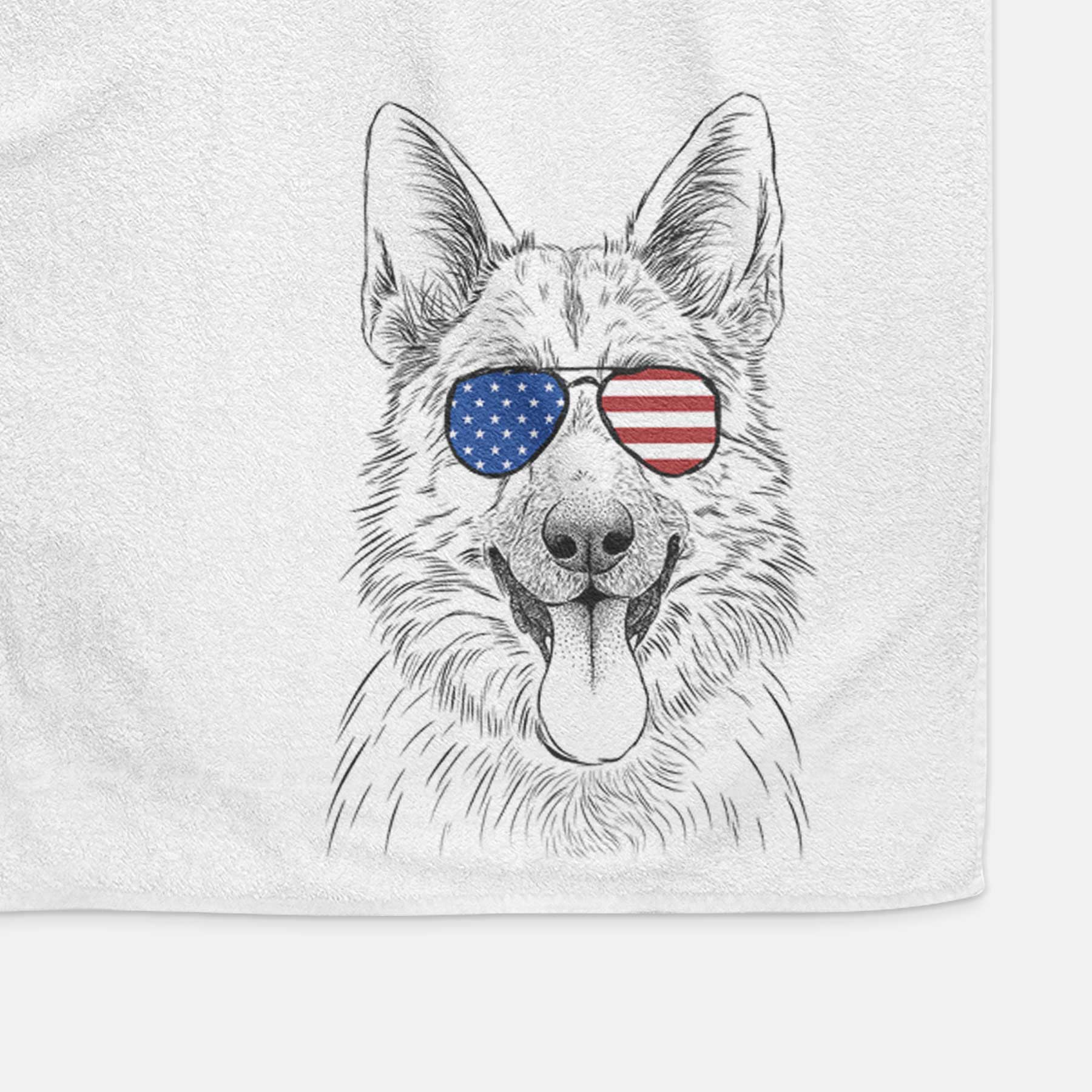 Grace the German Shepherd Decorative Hand Towel