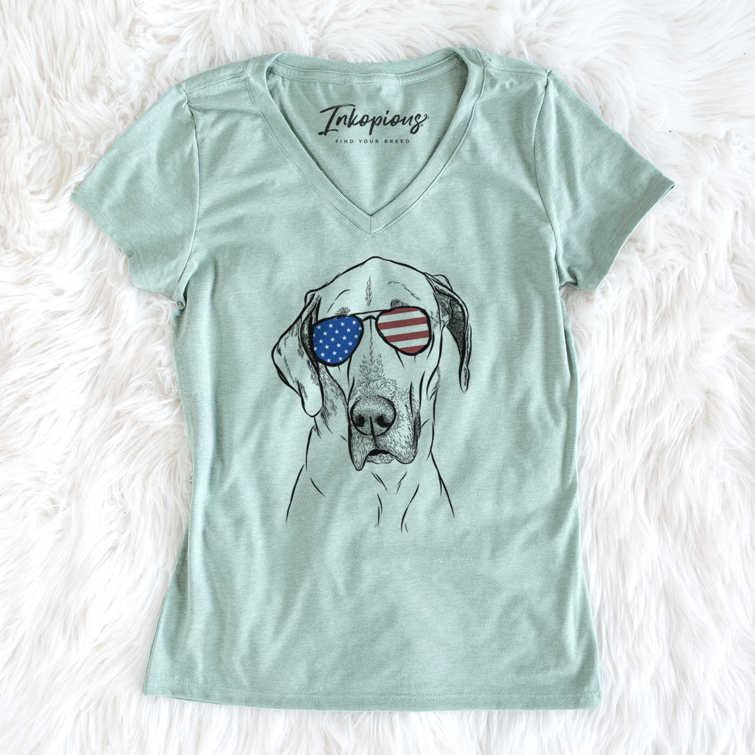 USA Gracie the Great Dane - Women's Perfect V-neck Shirt