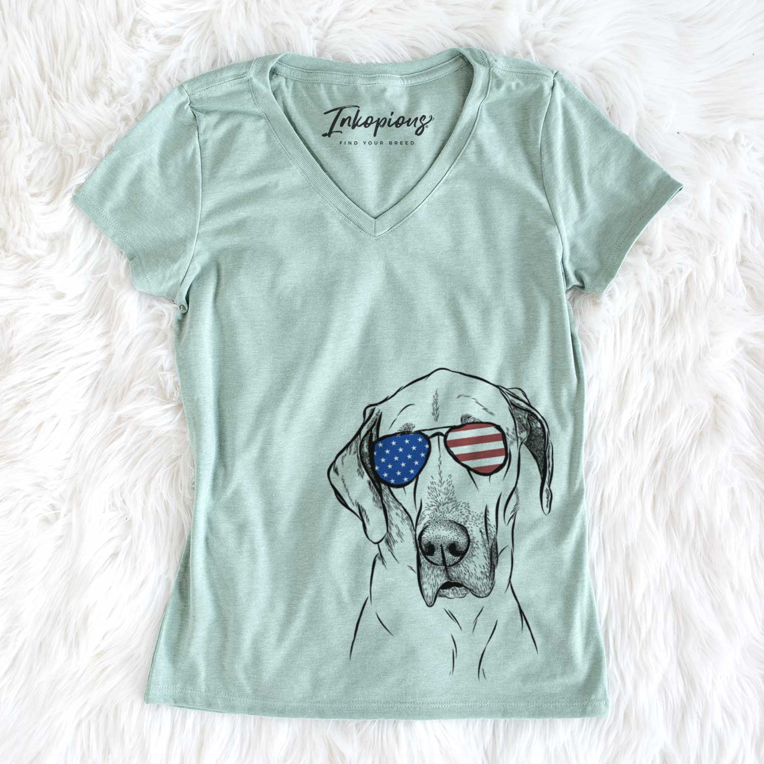 USA Gracie the Great Dane - Women's Perfect V-neck Shirt