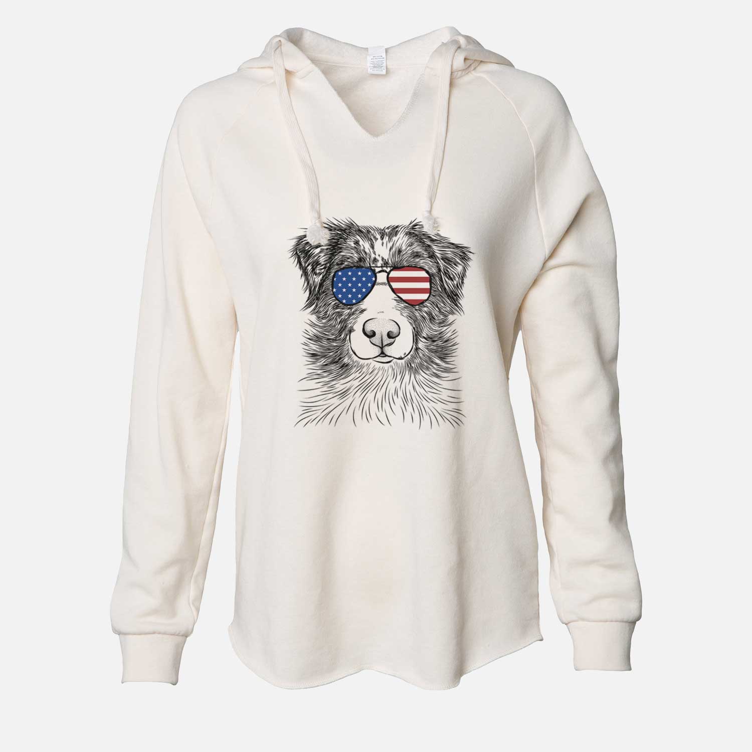 USA Gram the Australian Shepherd - Cali Wave Hooded Sweatshirt