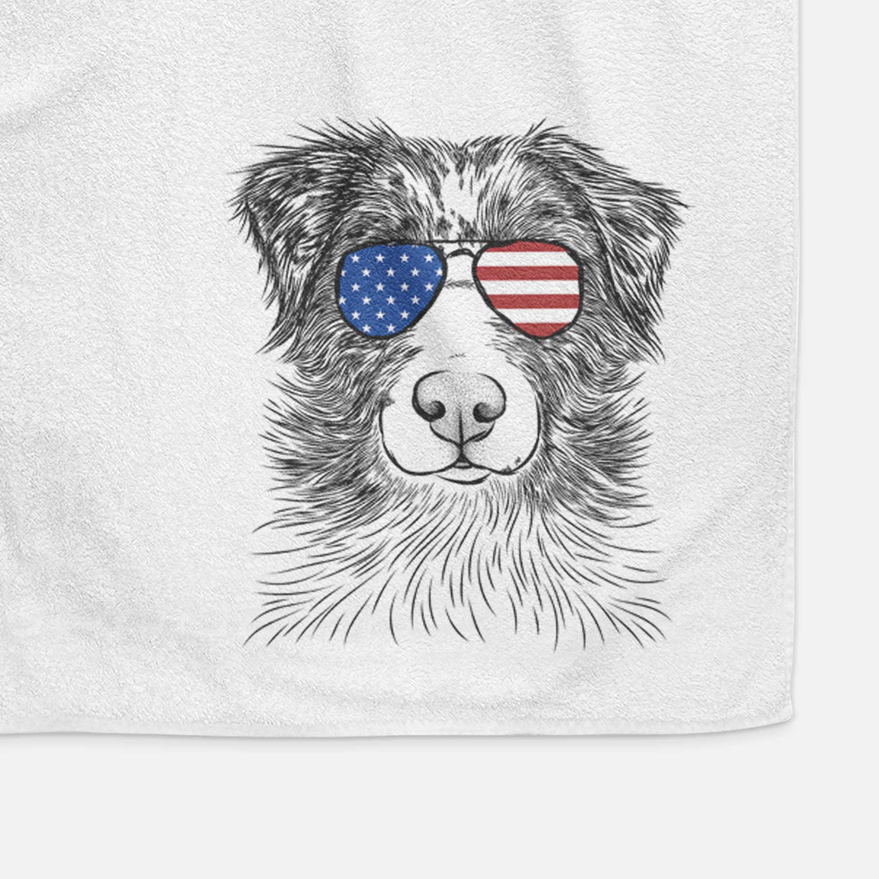 Gram the Australian Shepherd Decorative Hand Towel