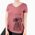 USA Gravy the Plott Hound Beagle Mix - Women's Perfect V-neck Shirt