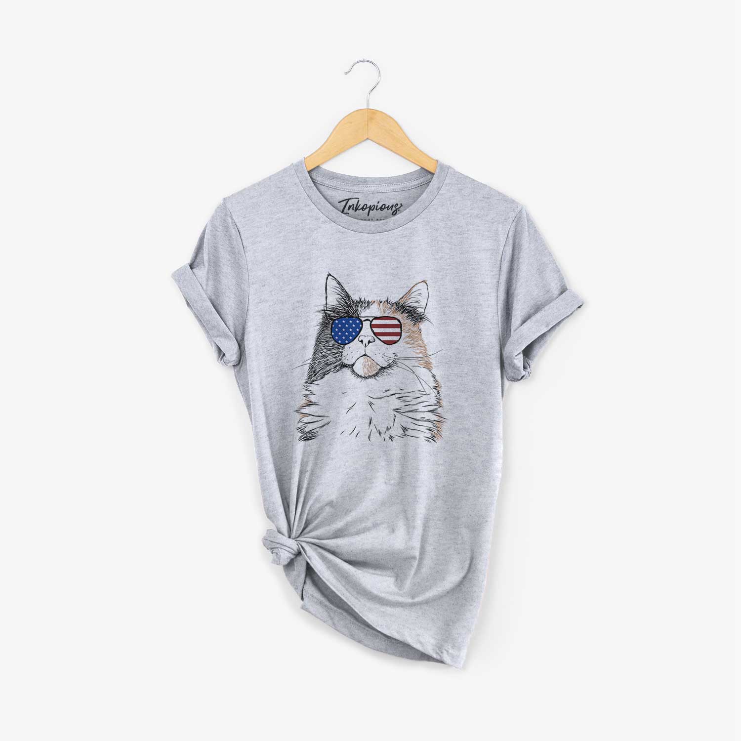 USA Greta the Calico Cat - Unisex Crewneck