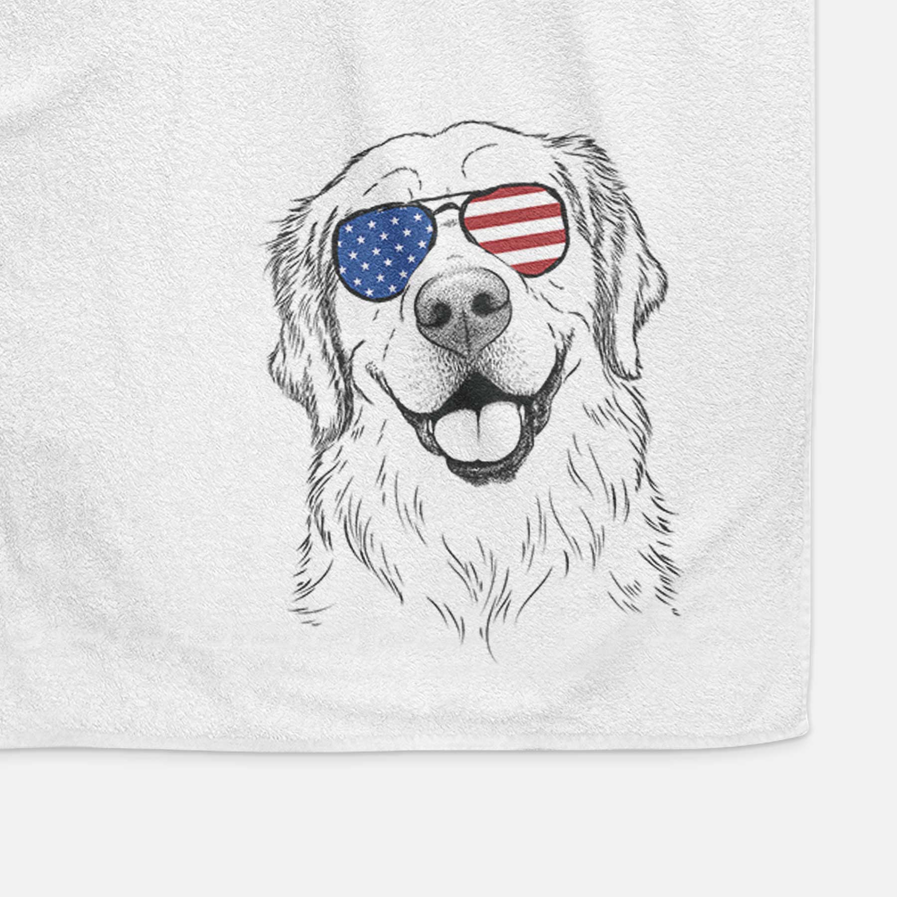 Griffin the Golden Retriever Decorative Hand Towel