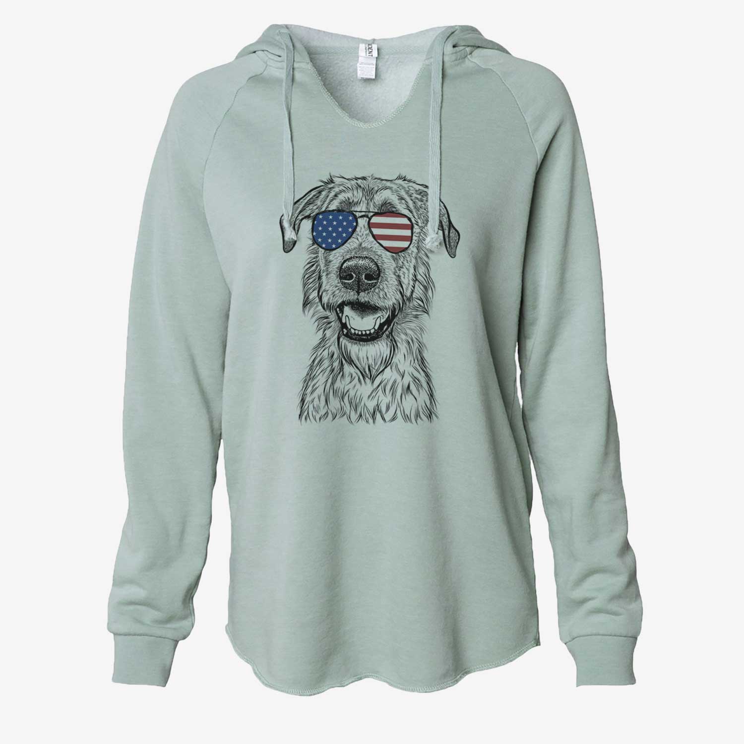 USA Griffin the Irish Wolfhound - Cali Wave Hooded Sweatshirt