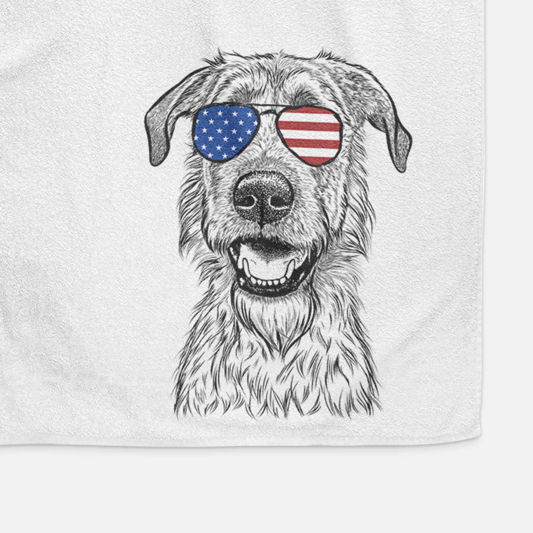 Griffin the Irish Wolfhound Decorative Hand Towel