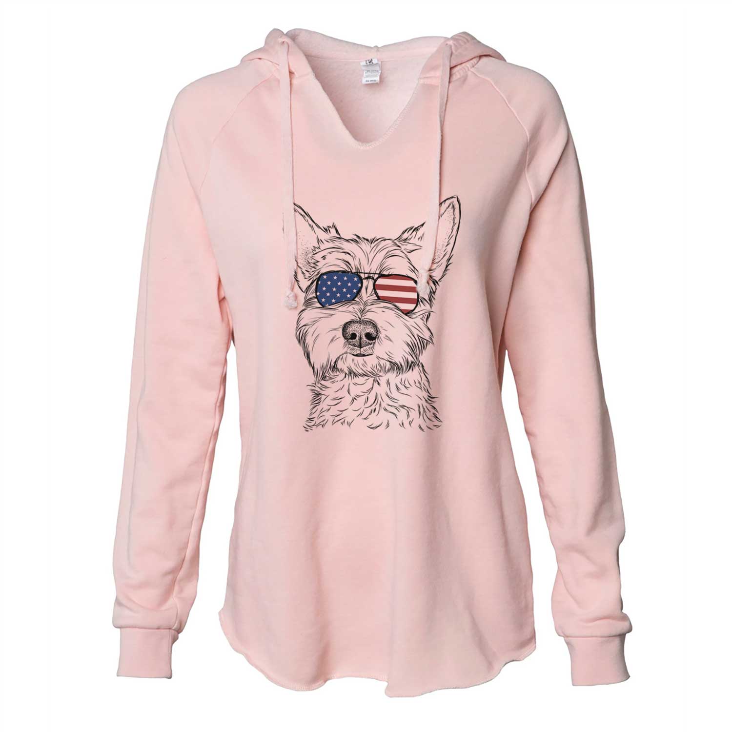 USA Grizel the West Highland Terrier - Cali Wave Hooded Sweatshirt