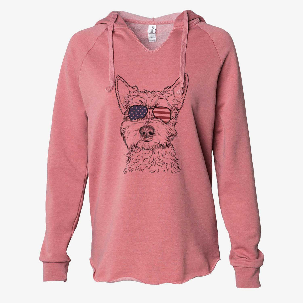 USA Grizel the West Highland Terrier - Cali Wave Hooded Sweatshirt