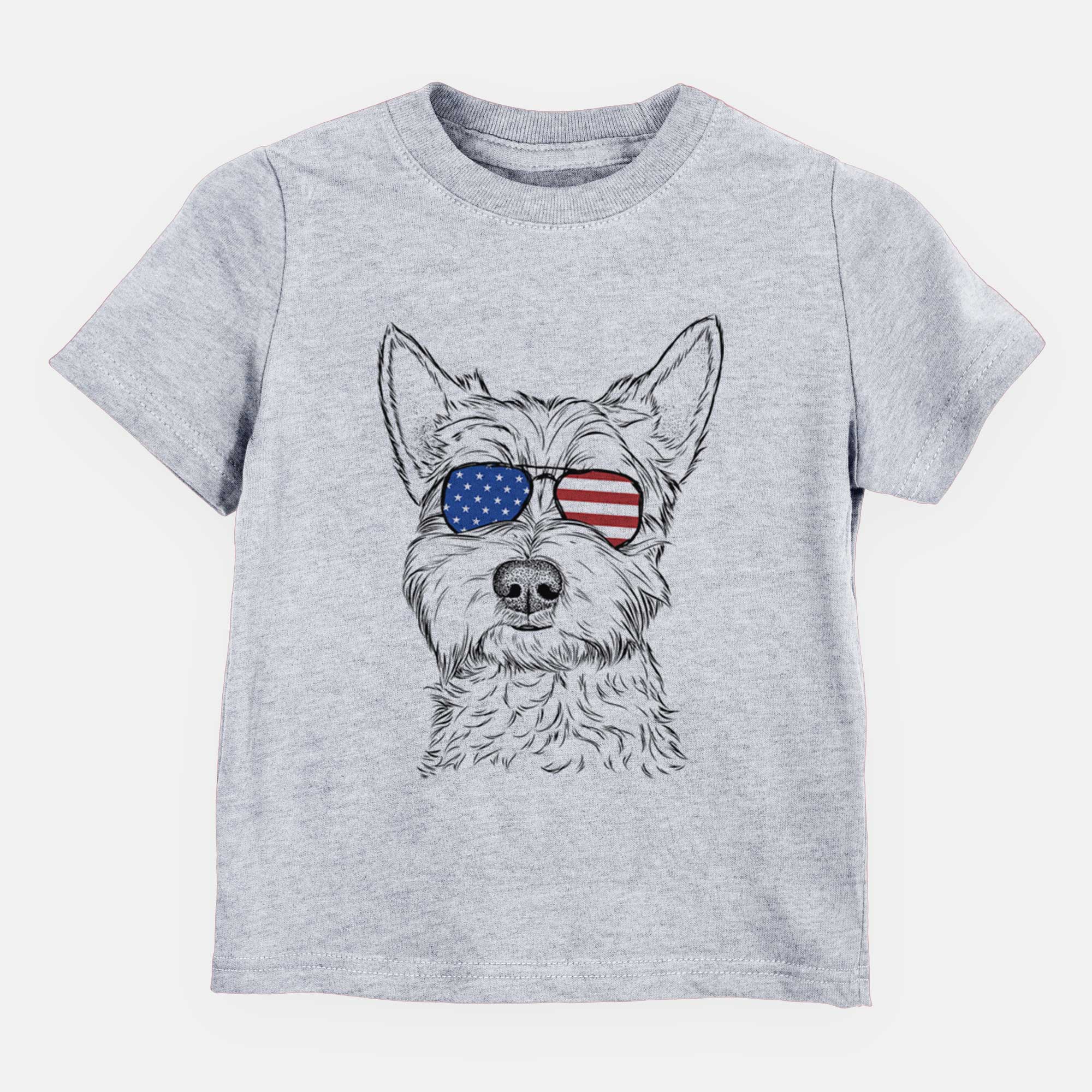 USA Grizel the West Highland Terrier - Kids/Youth/Toddler Shirt