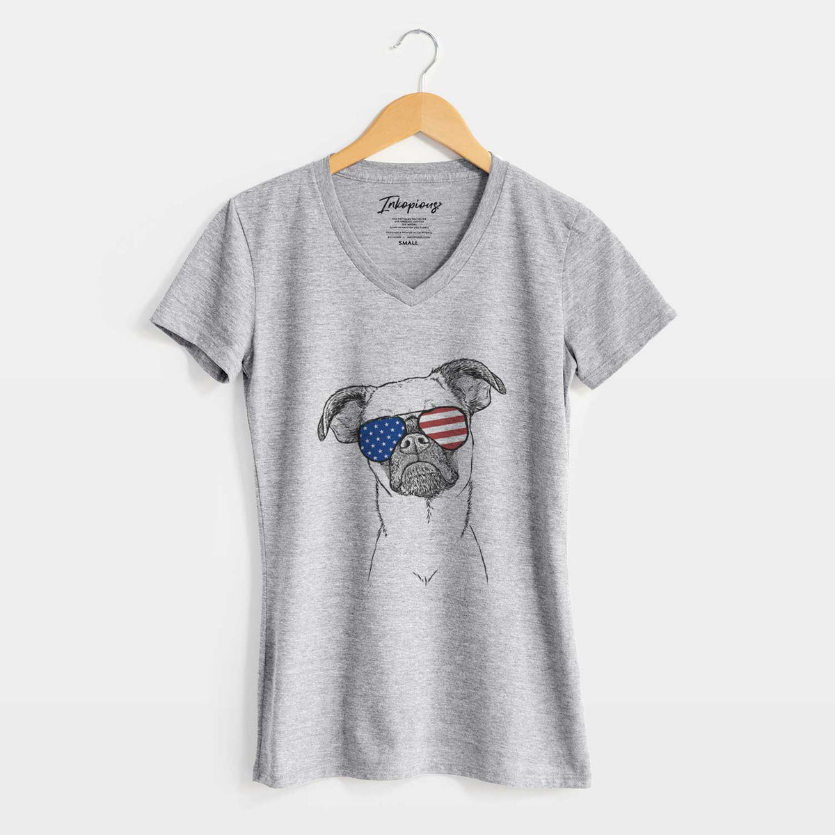 USA Groot the Brussels Griffon - Women&#39;s Perfect V-neck Shirt