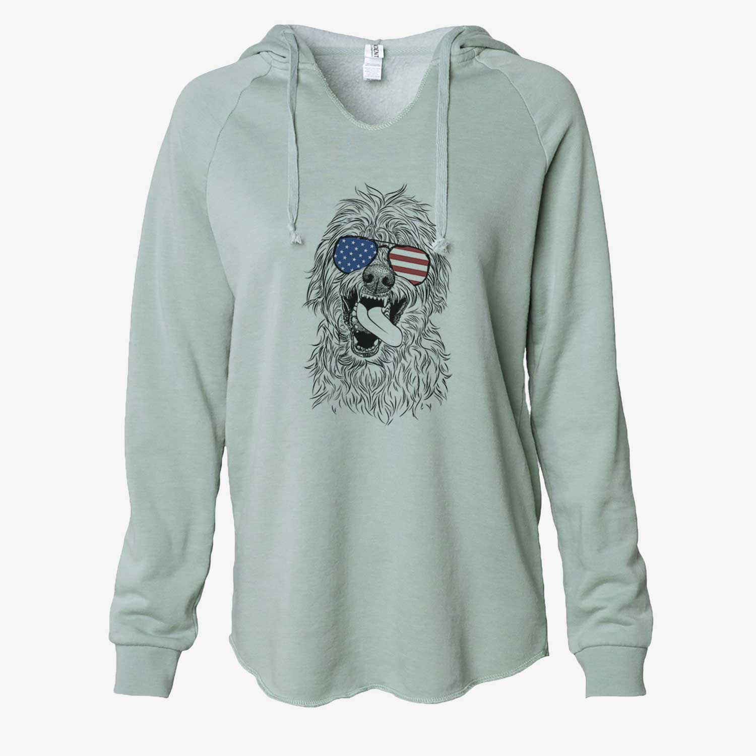 USA Groot the Irish Wolfhound - Cali Wave Hooded Sweatshirt