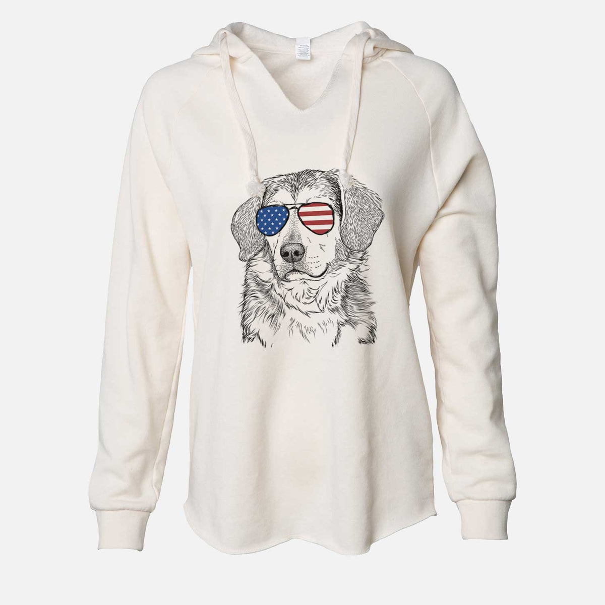 USA Gunner the Beagle Mix - Cali Wave Hooded Sweatshirt