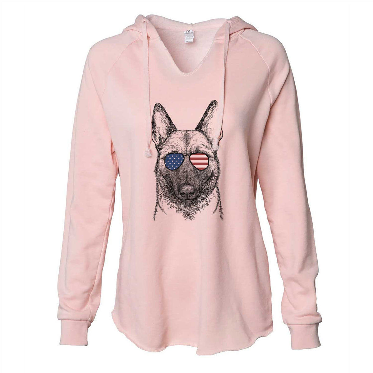 USA Gunther the Belgian Malinois - Cali Wave Hooded Sweatshirt