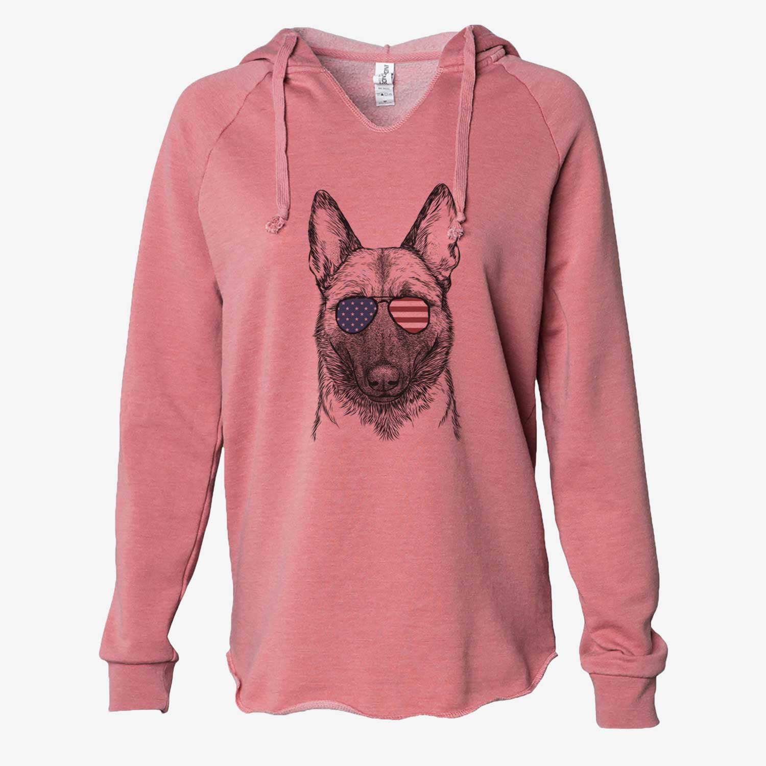 USA Gunther the Belgian Malinois - Cali Wave Hooded Sweatshirt