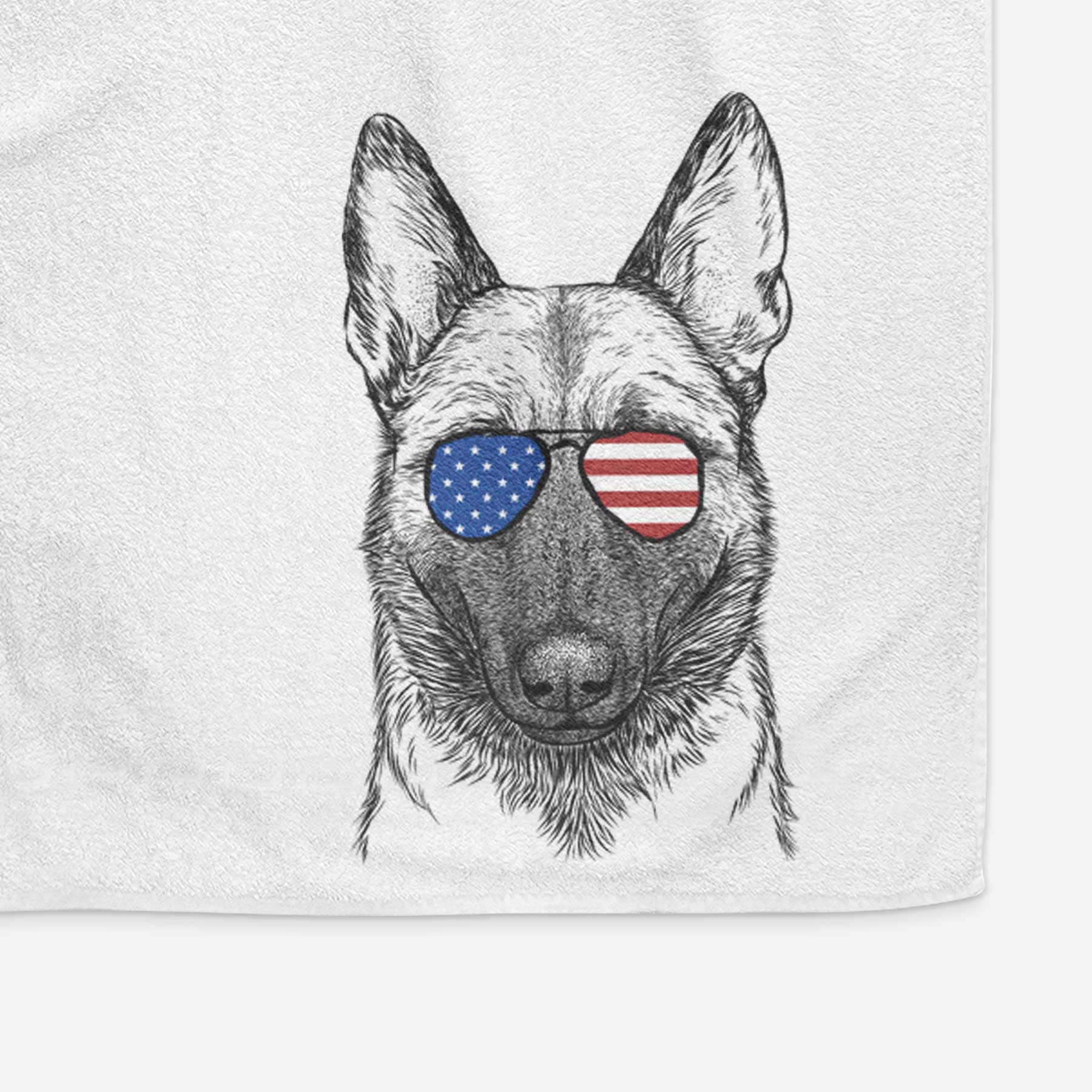 Gunther the Belgian Malinois Decorative Hand Towel