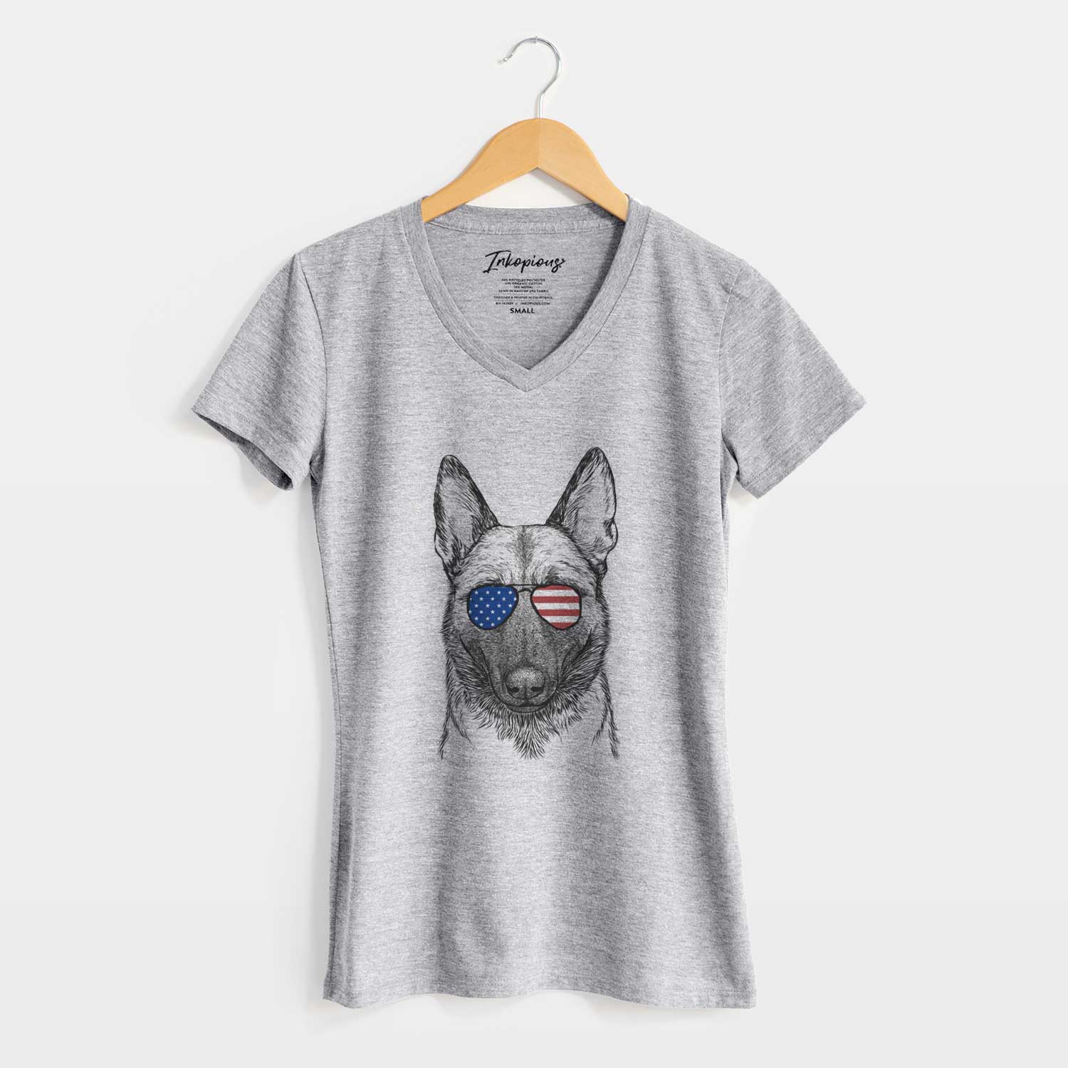 USA Gunther the Belgian Malinois - Women's Perfect V-neck Shirt