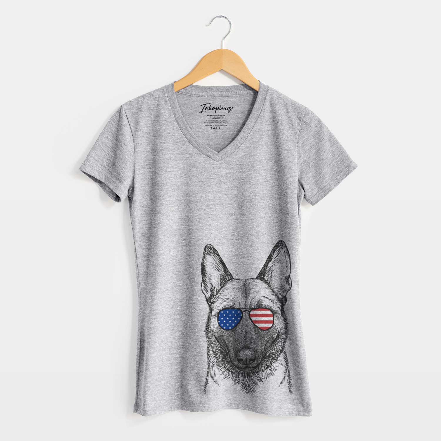 USA Gunther the Belgian Malinois - Women's Perfect V-neck Shirt