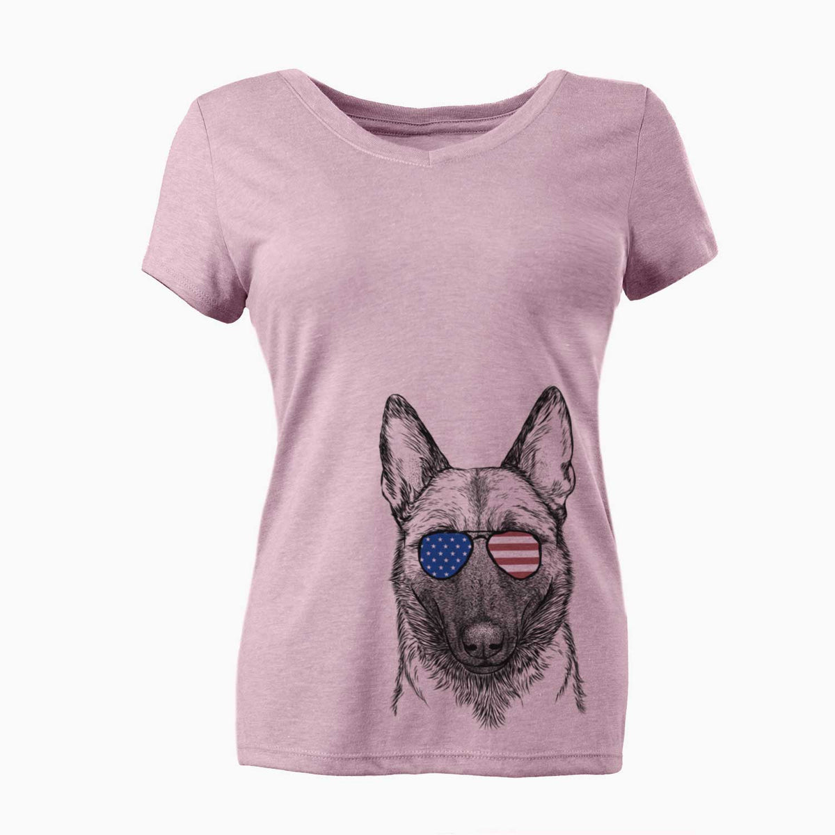 USA Gunther the Belgian Malinois - Women's Perfect V-neck Shirt