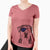 USA Gus the Rottweiler Mix - Women's Perfect V-neck Shirt