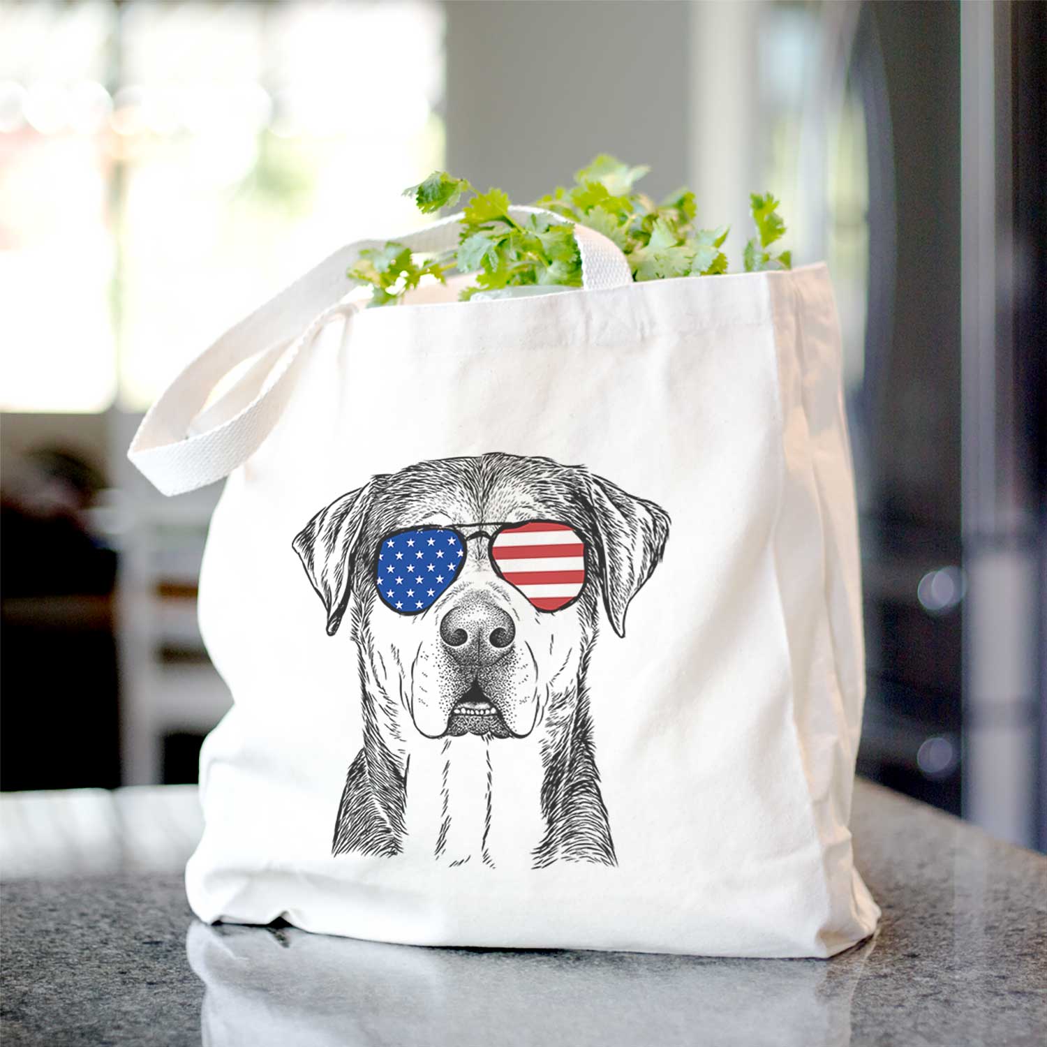 Gus the Rottweiler Mix - Tote Bag