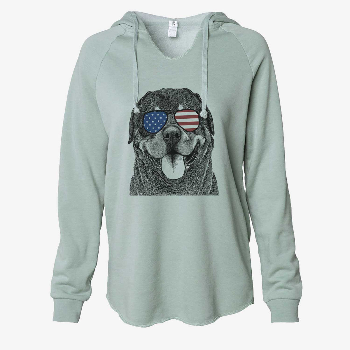 USA Hagan the Rottweiler - Cali Wave Hooded Sweatshirt