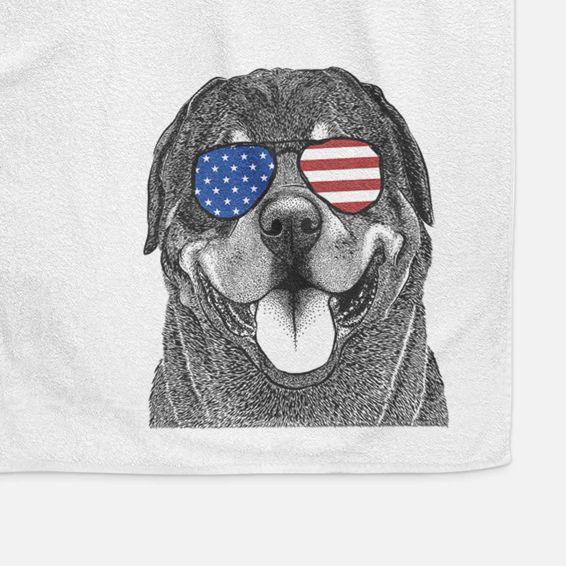 Hagan the Rottweiler Decorative Hand Towel