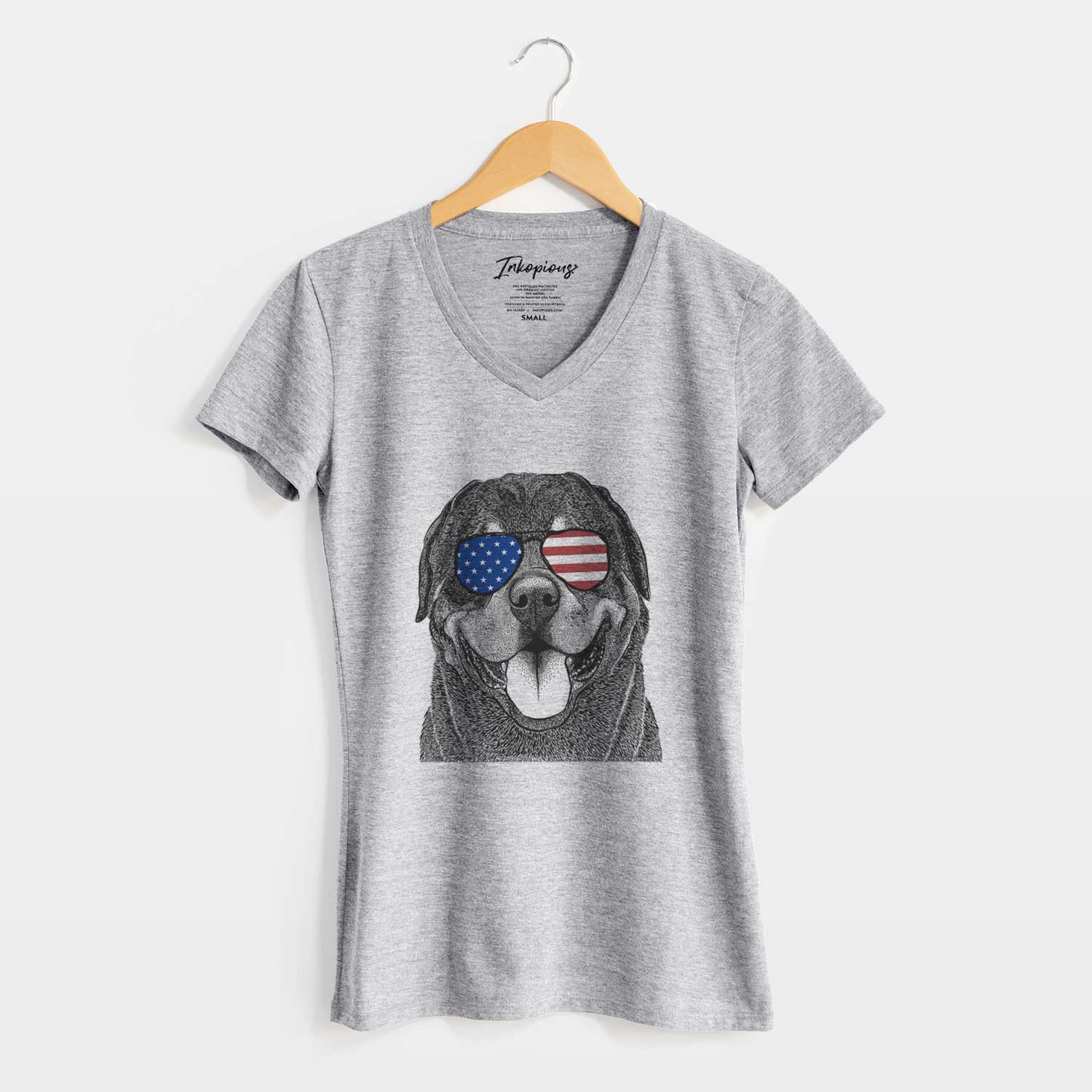 USA Hagan the Rottweiler - Women's Perfect V-neck Shirt