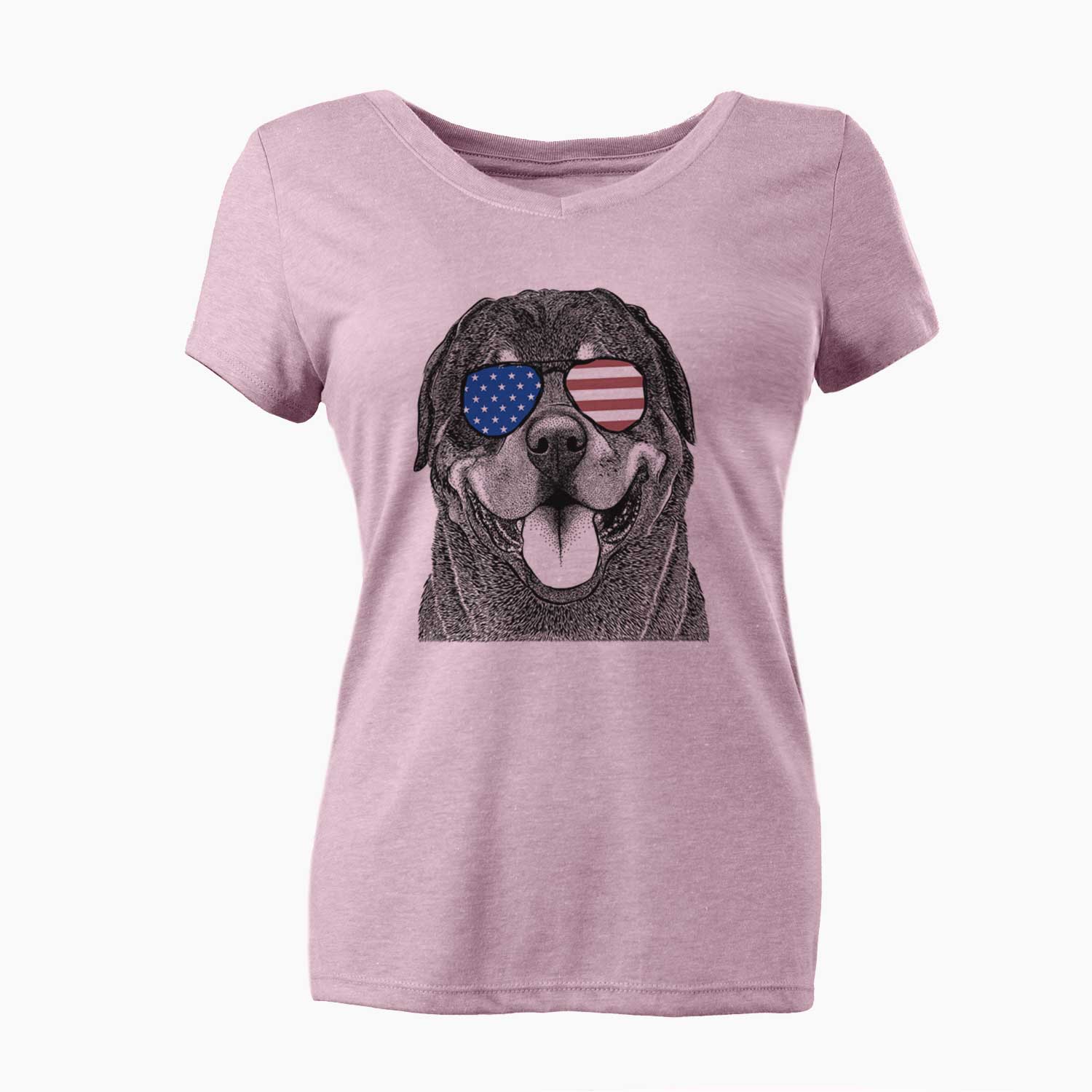 USA Hagan the Rottweiler - Women's Perfect V-neck Shirt