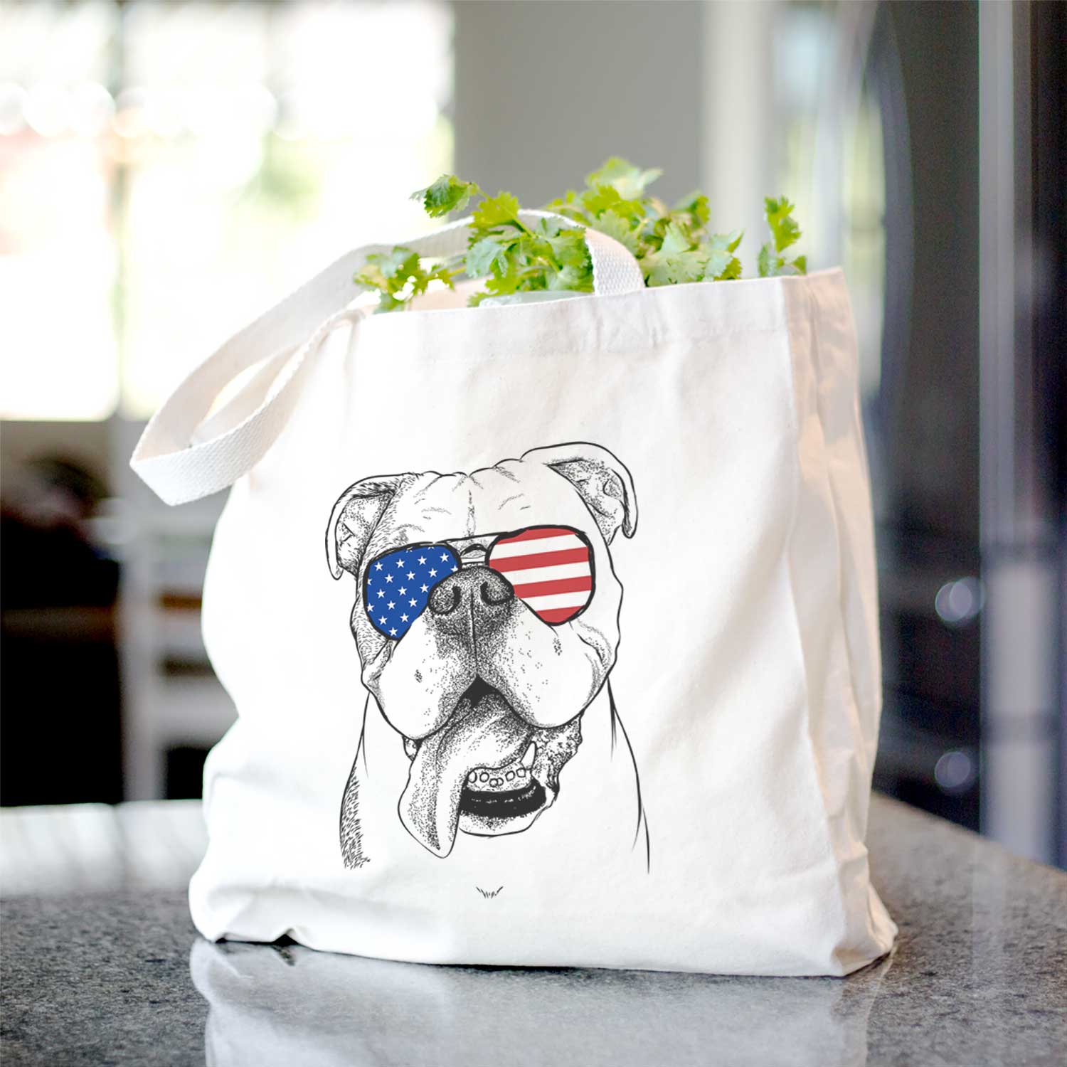 Hank the English Bulldog - Tote Bag