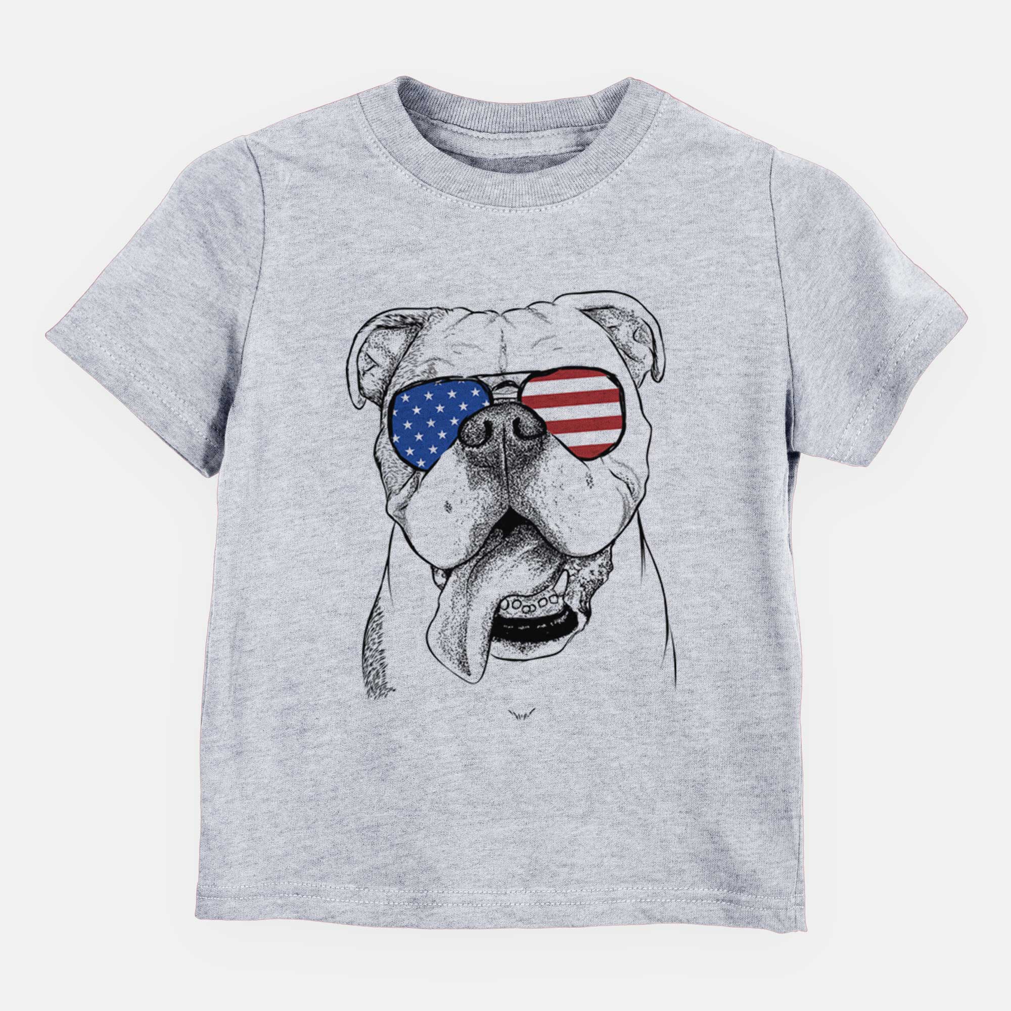 USA Hank the English Bulldog - Kids/Youth/Toddler Shirt