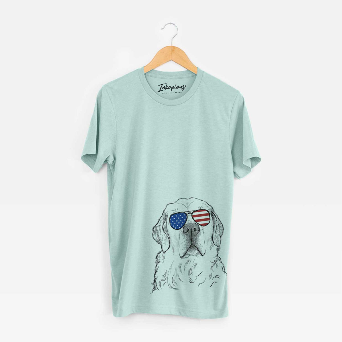 USA Hank the Irish Cream Golden Retriever - Unisex Crewneck