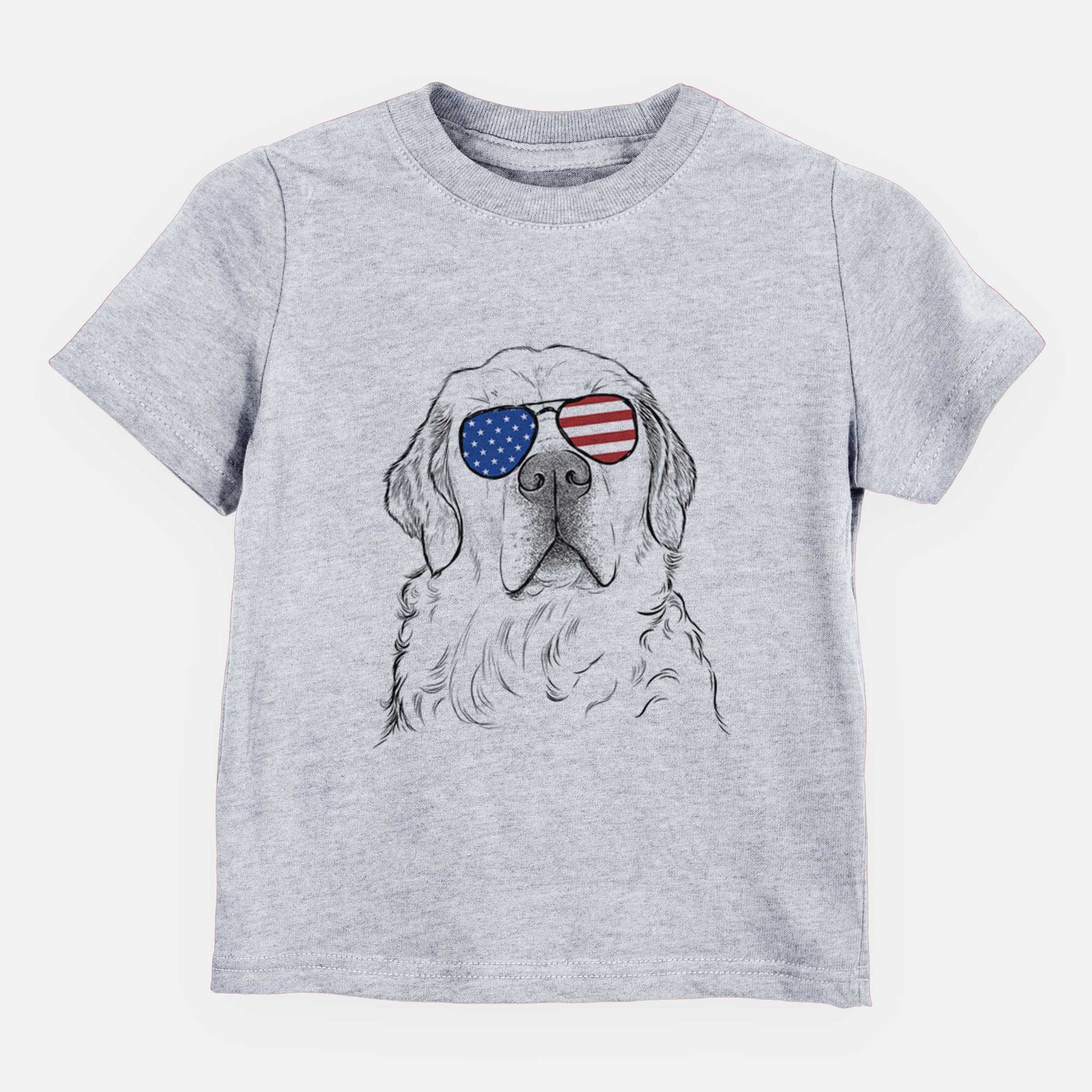 USA Hank the Irish Cream Golden Retriever - Kids/Youth/Toddler Shirt