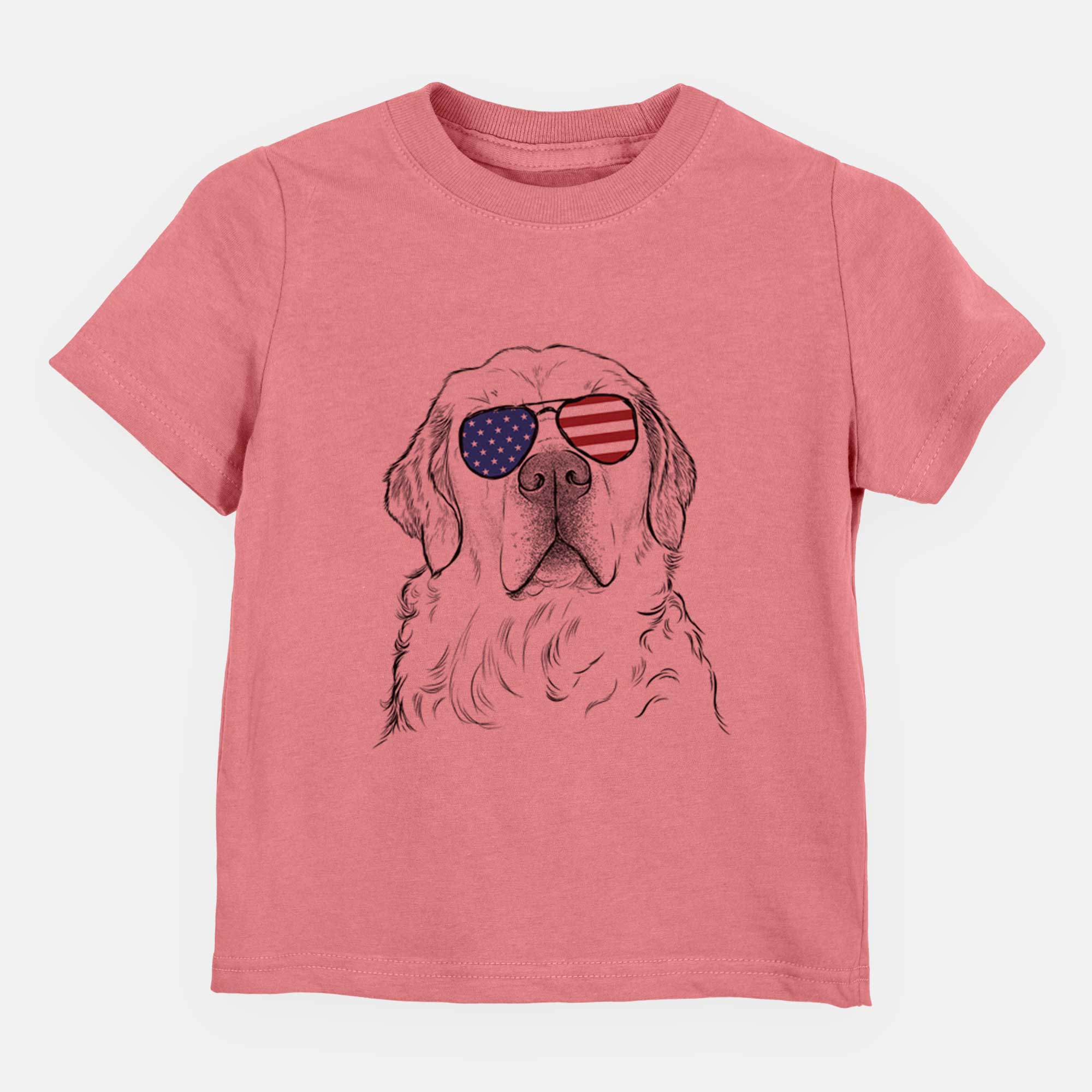 USA Hank the Irish Cream Golden Retriever - Kids/Youth/Toddler Shirt