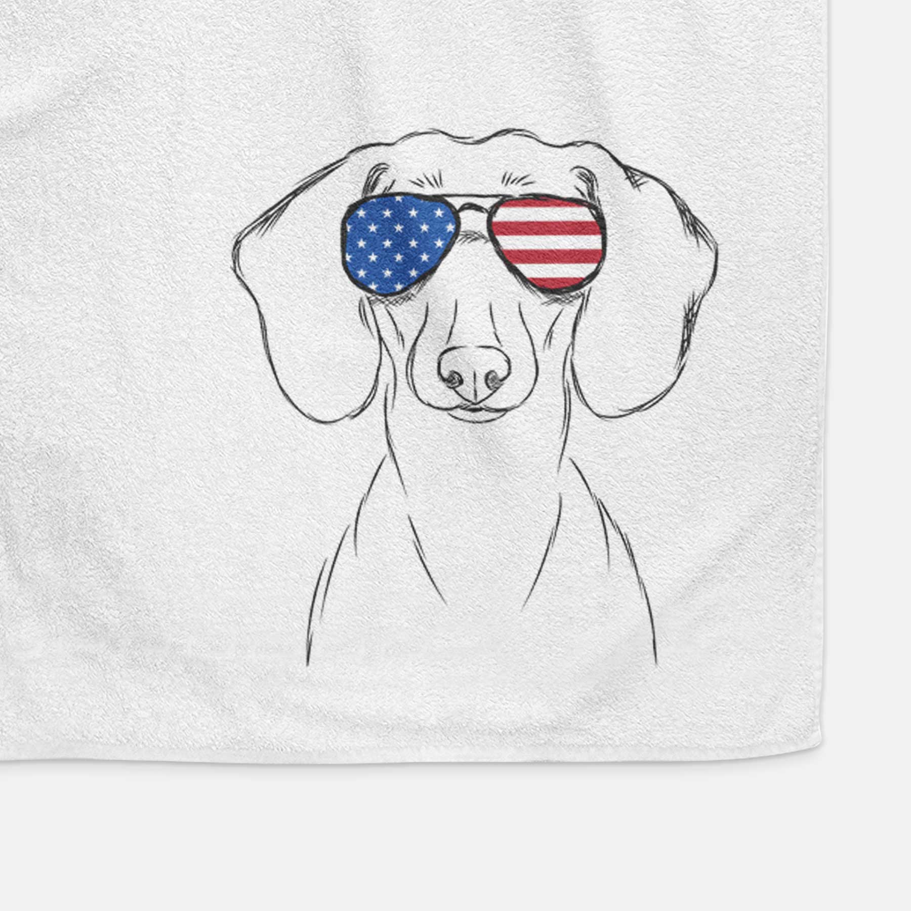 Hans the Dachshund Decorative Hand Towel