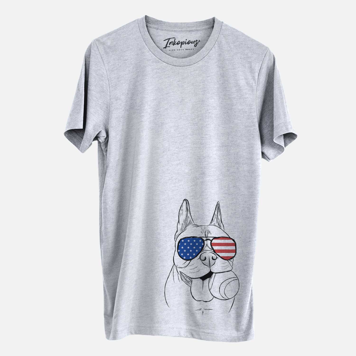 USA Happy Franco the French Bulldog - Unisex Crewneck