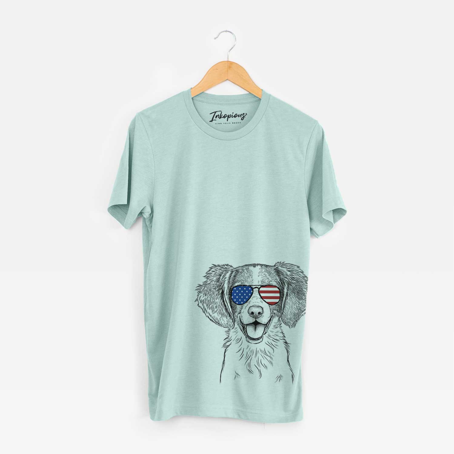 USA Happy Holly the Brittany Spaniel - Unisex Crewneck