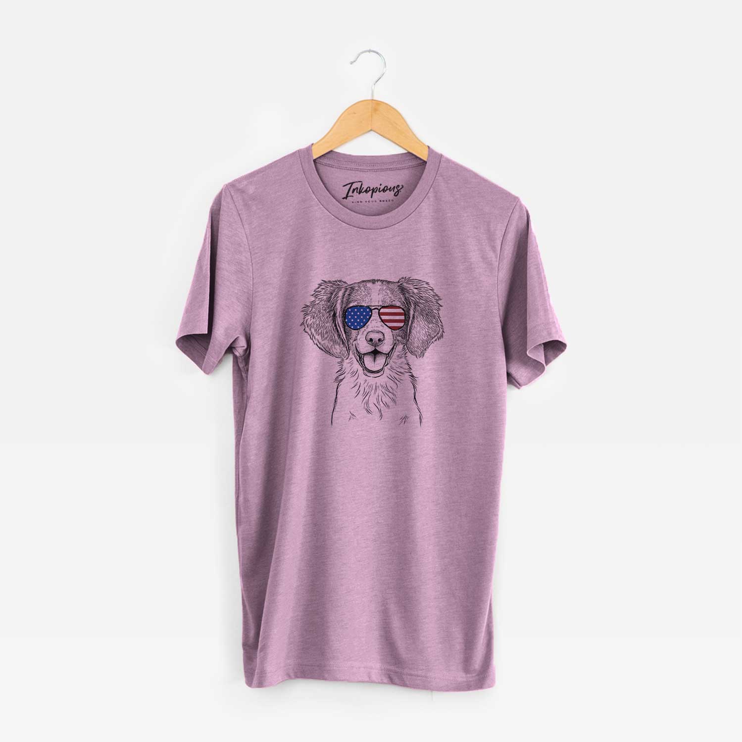 USA Happy Holly the Brittany Spaniel - Unisex Crewneck