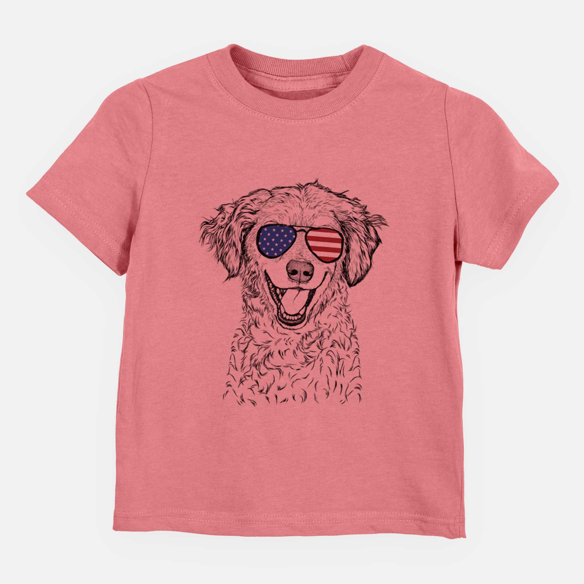 USA Happy Otis the Miniature Goldendoodle - Kids/Youth/Toddler Shirt