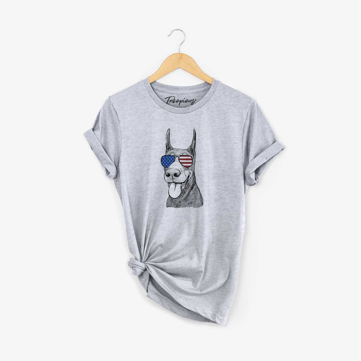 USA Happy Sunny the Doberman Pinscher - Unisex Crewneck