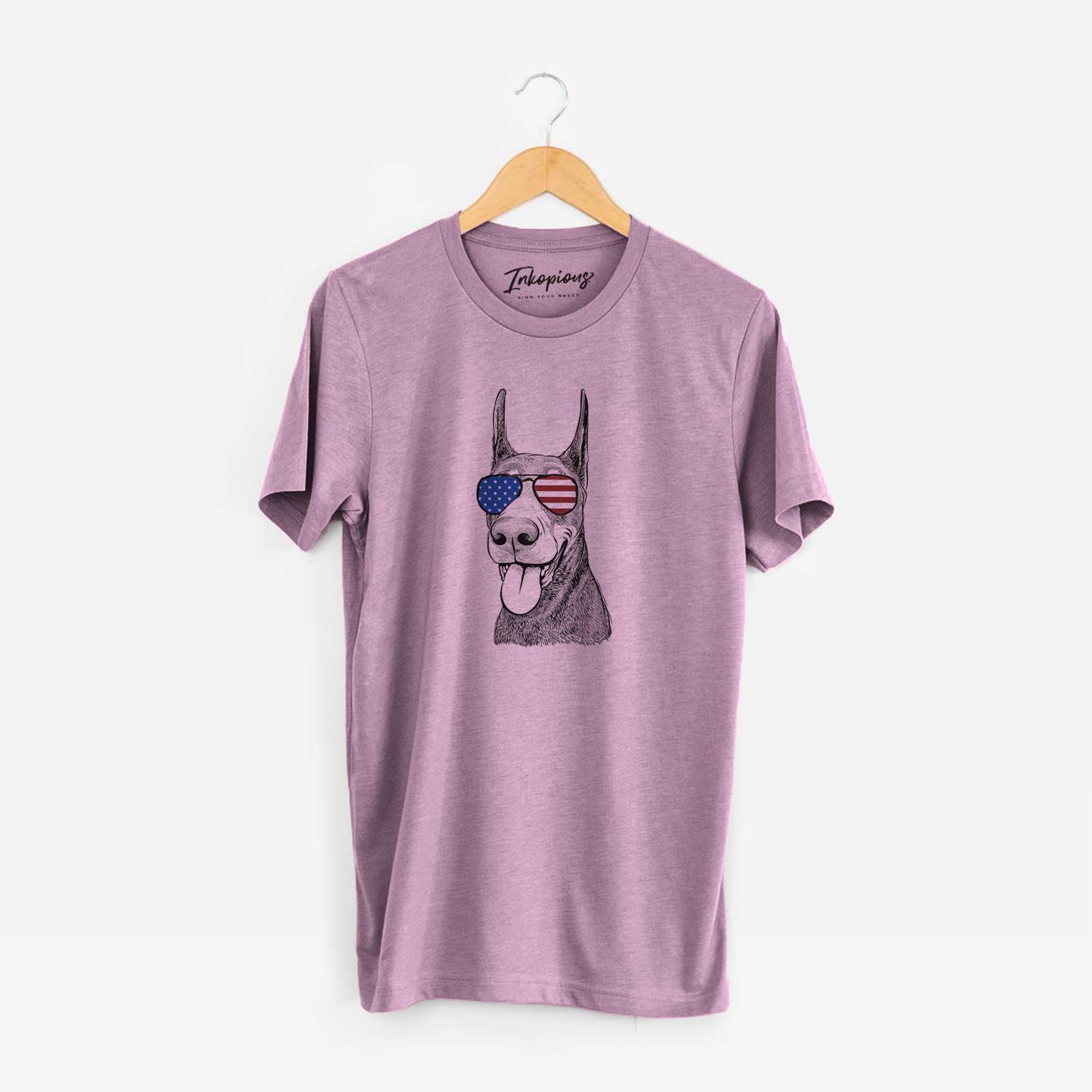 USA Happy Sunny the Doberman Pinscher - Unisex Crewneck