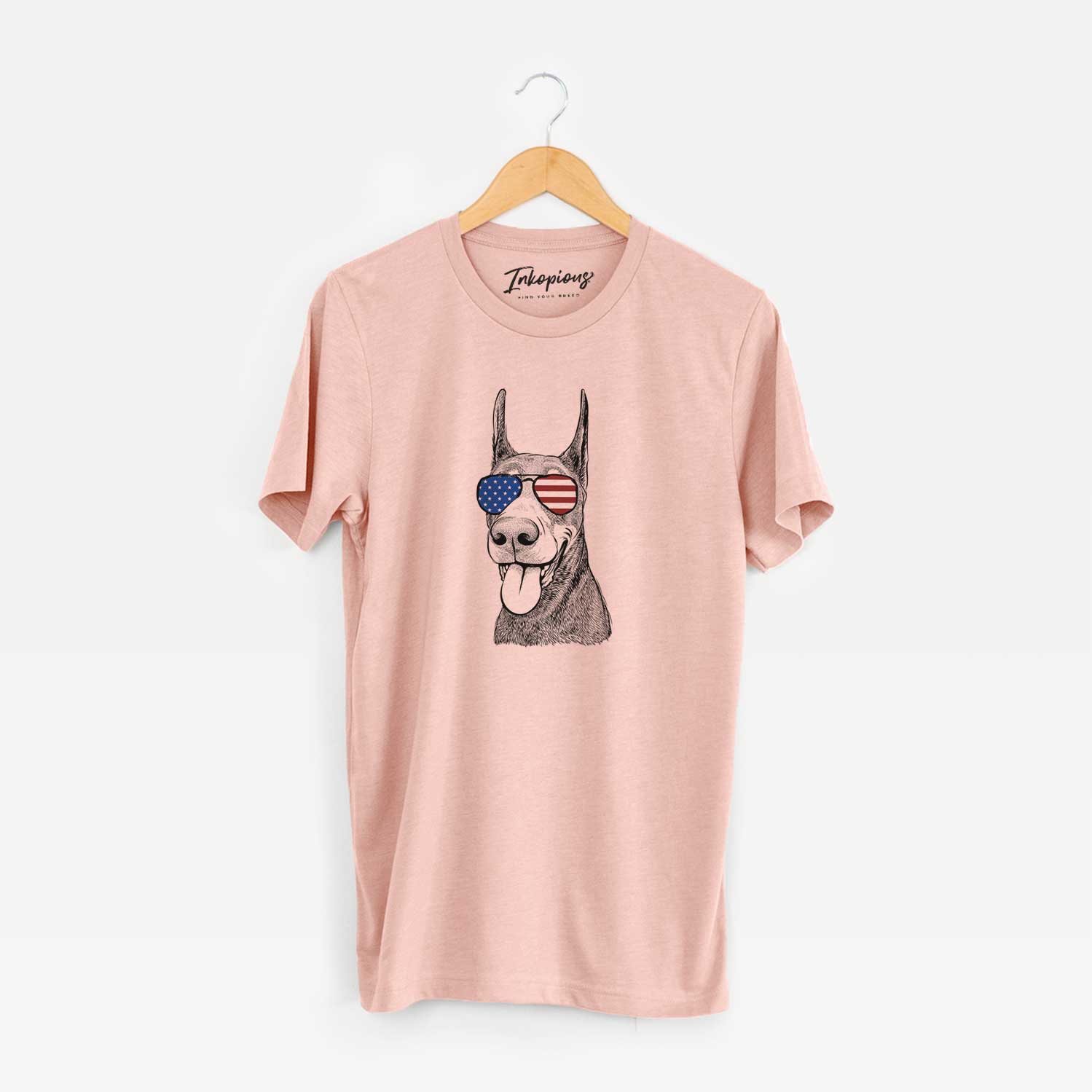 USA Happy Sunny the Doberman Pinscher - Unisex Crewneck