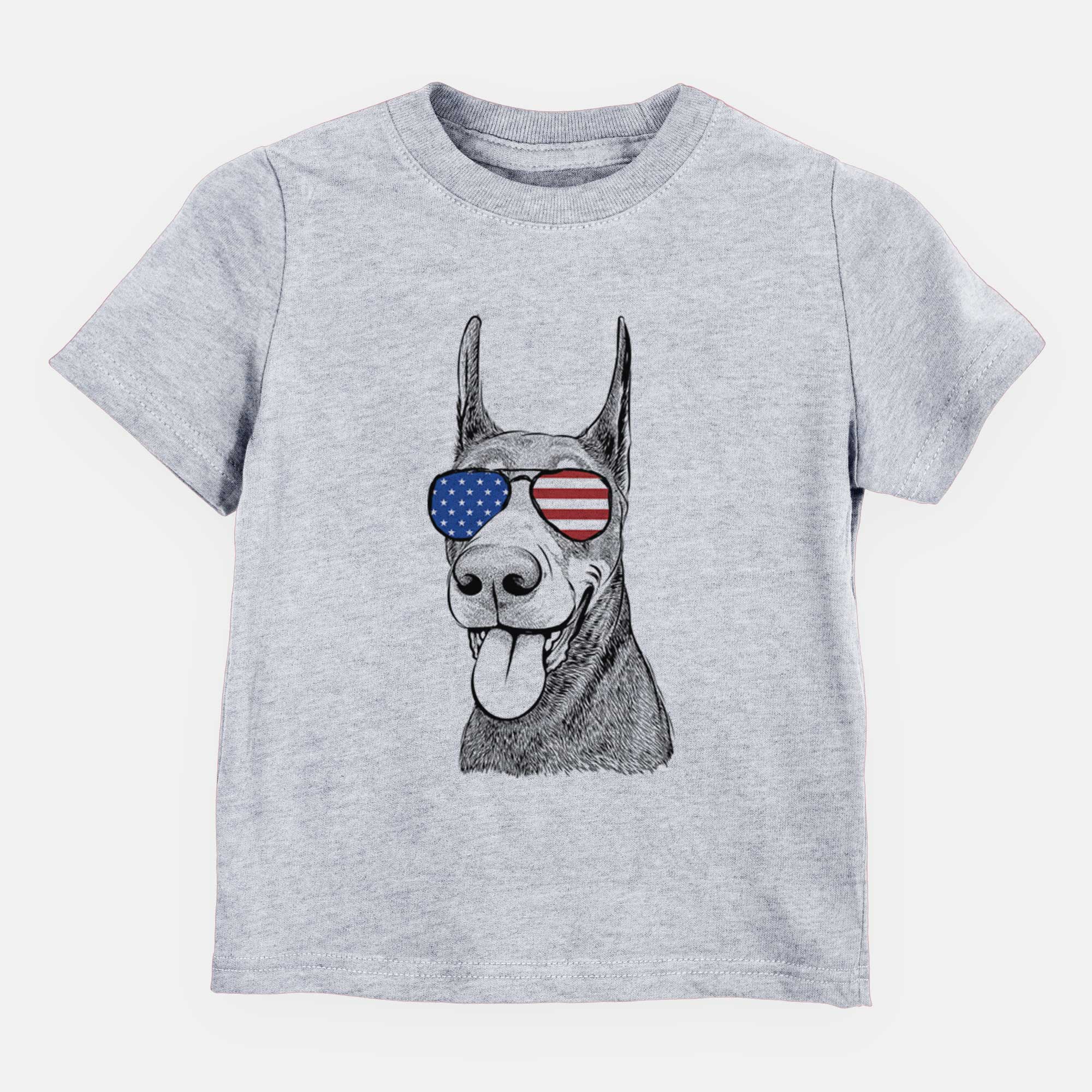 USA Happy Sunny the Doberman Pinscher - Kids/Youth/Toddler Shirt