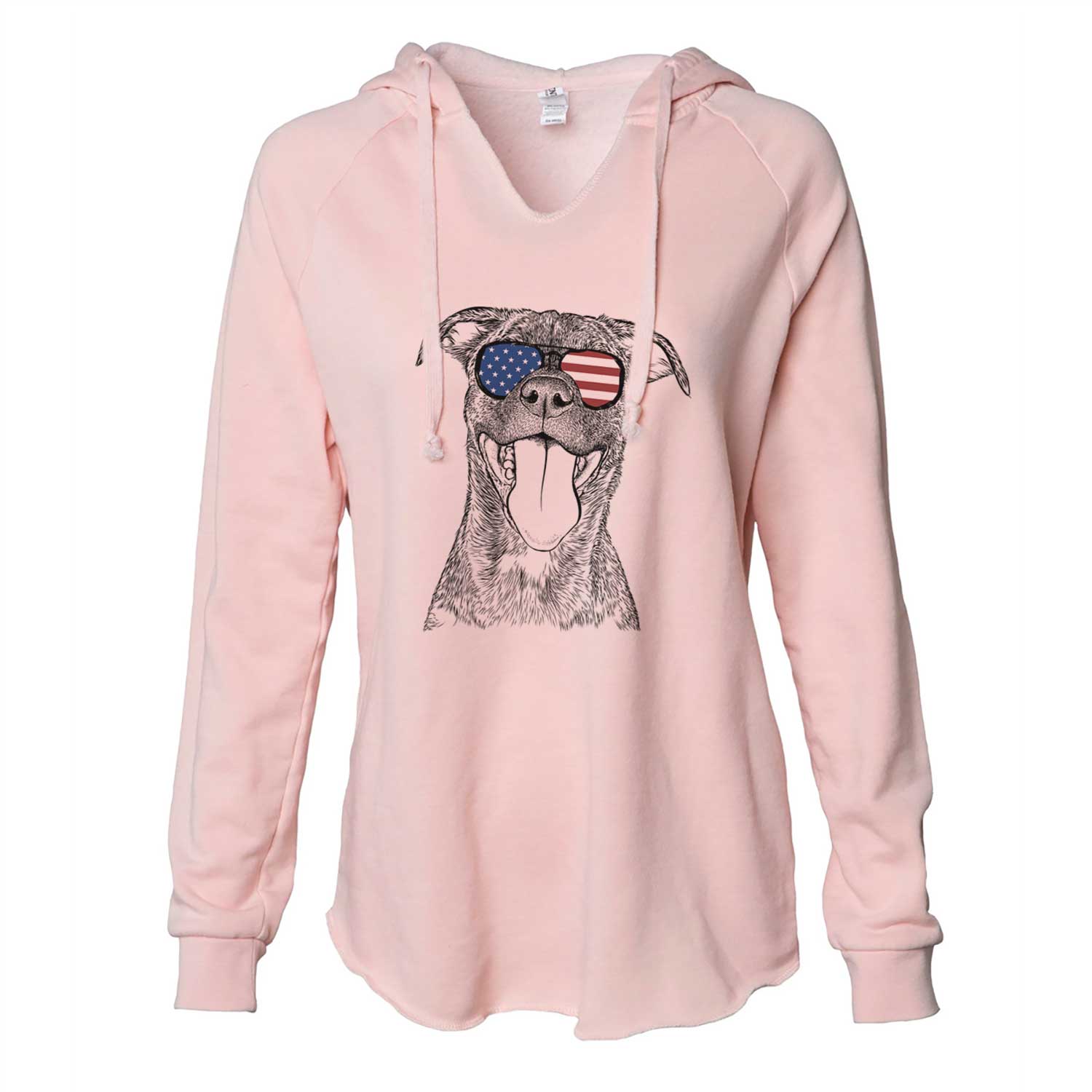 USA Harley the Pitbull Mix - Cali Wave Hooded Sweatshirt