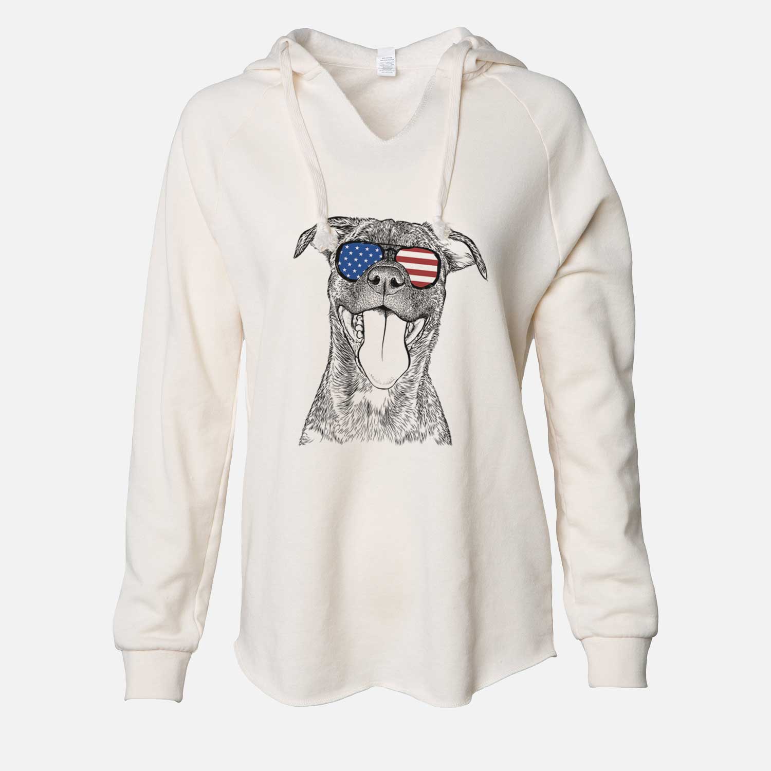 USA Harley the Pitbull Mix - Cali Wave Hooded Sweatshirt