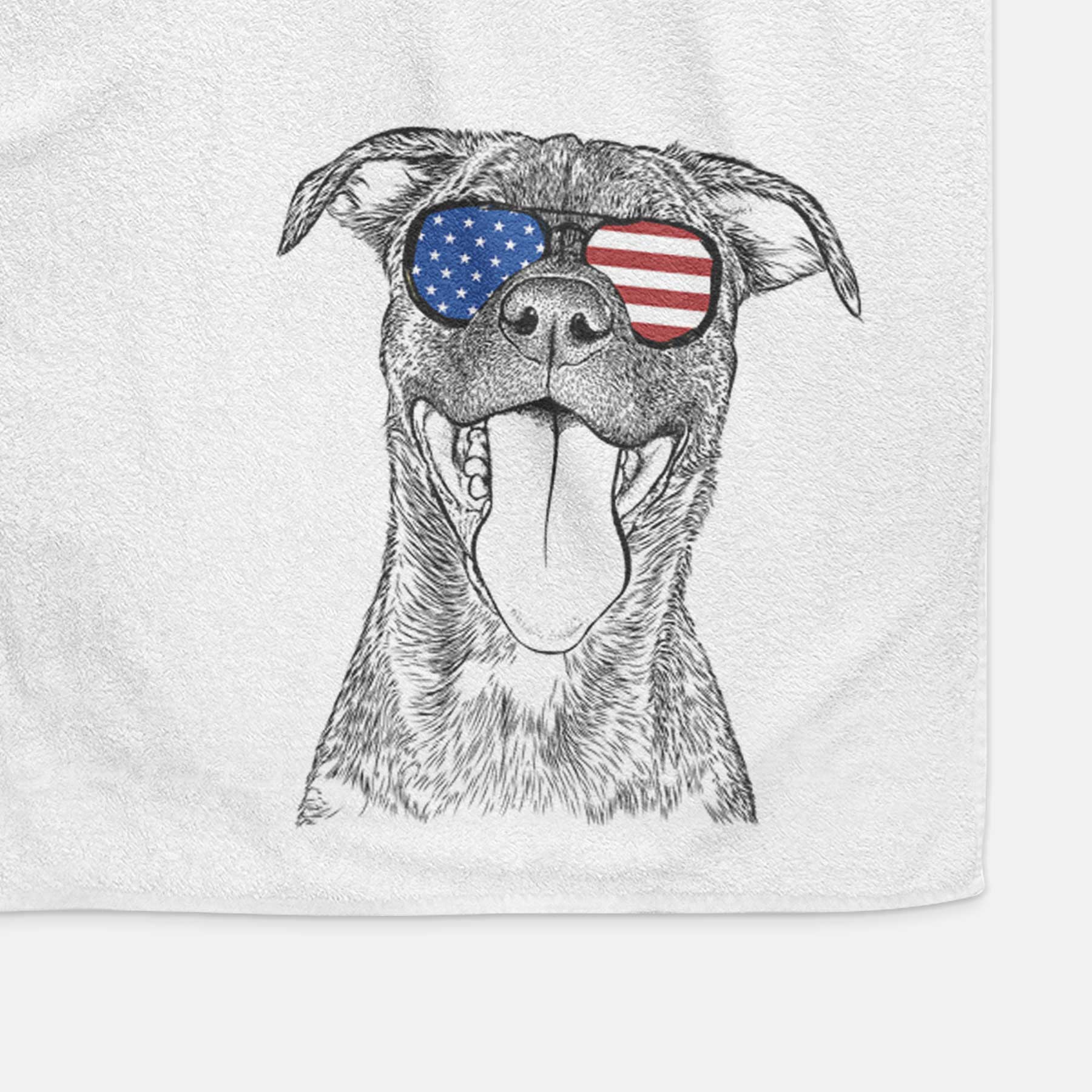 Harley the Pitbull Mix Decorative Hand Towel