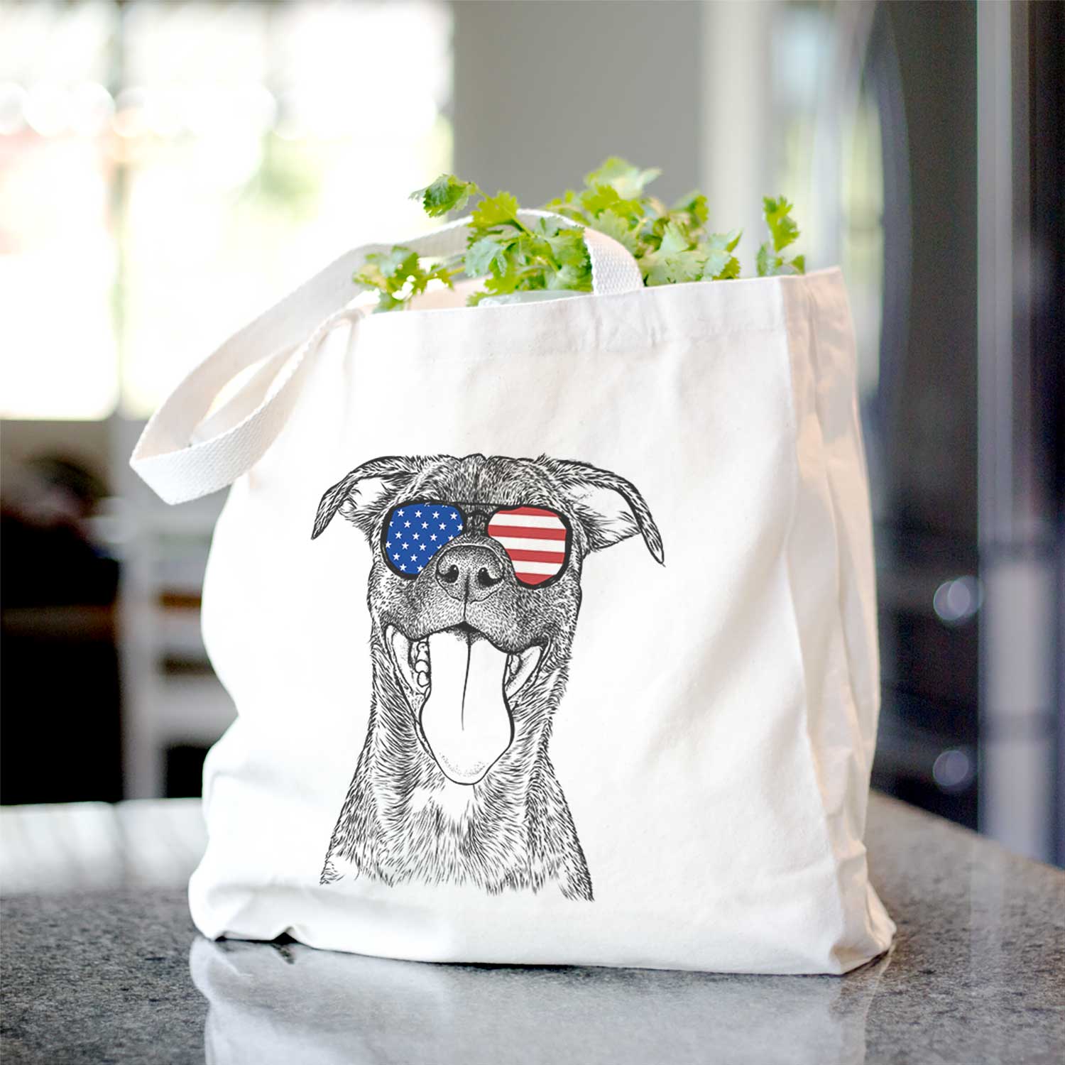 Harley the Pitbull Mix - Tote Bag