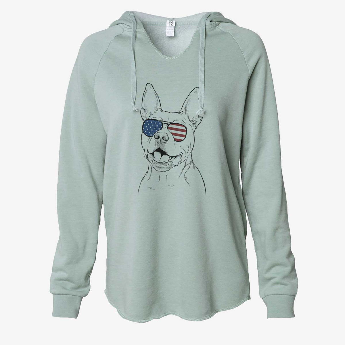 USA Harley the Pitbull - Cali Wave Hooded Sweatshirt